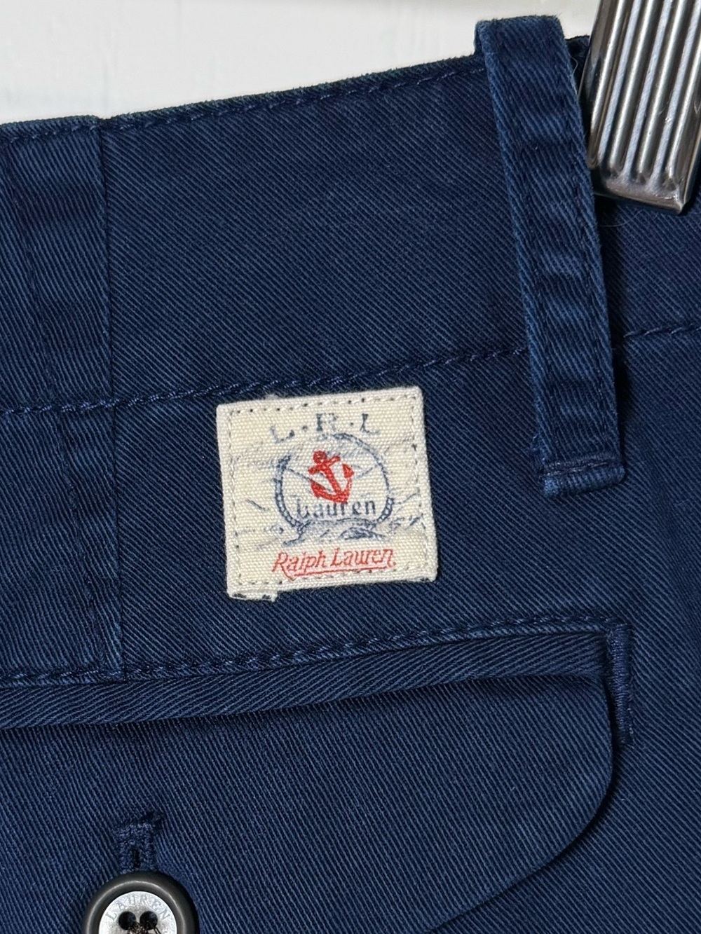 Lauren Ralph Lauren Navy Cotton Shorts Size 8 Petite - Picture 3 of 7